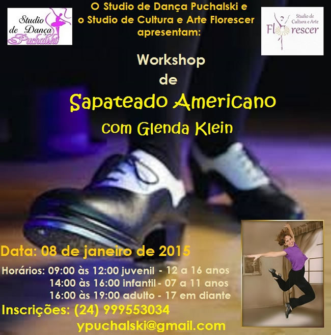 Workshop sapateado com glenda klein