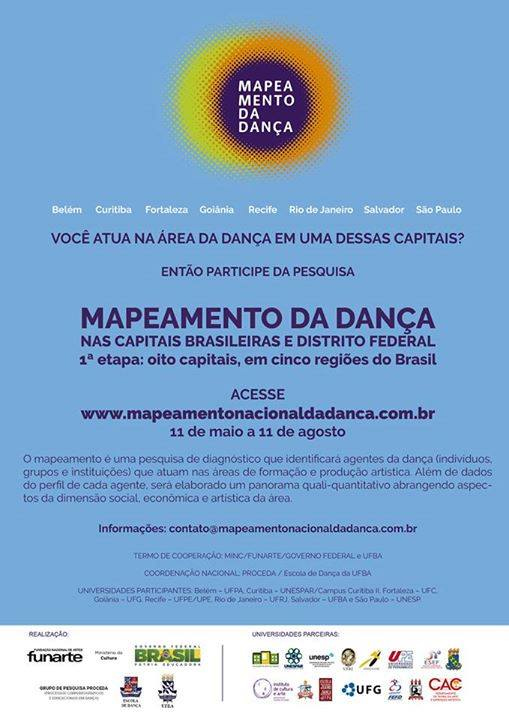 Mapeamento da dança 1a etapa