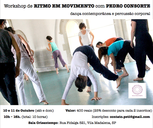 workshop de ritmo em movimento pedro consorte