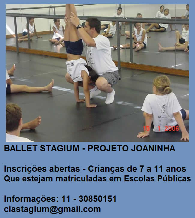 Ballet Stagium projeto joaninha 2016