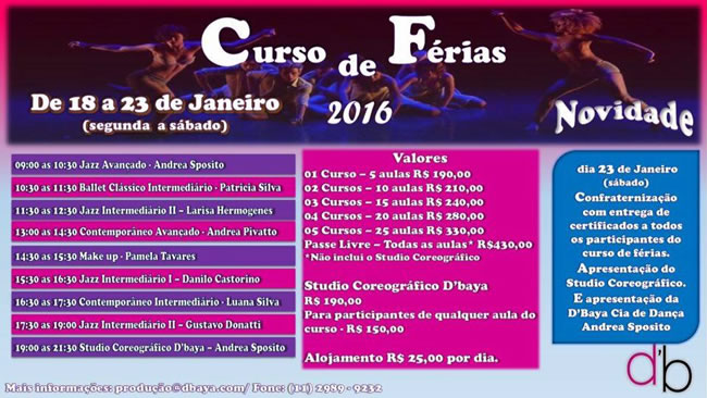 Dbaya arte e dança curso jan 2016