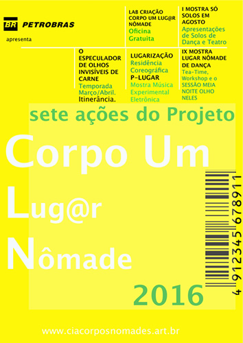 Corpo nomade programação 2016 Corpo Um Lug@r Nômade