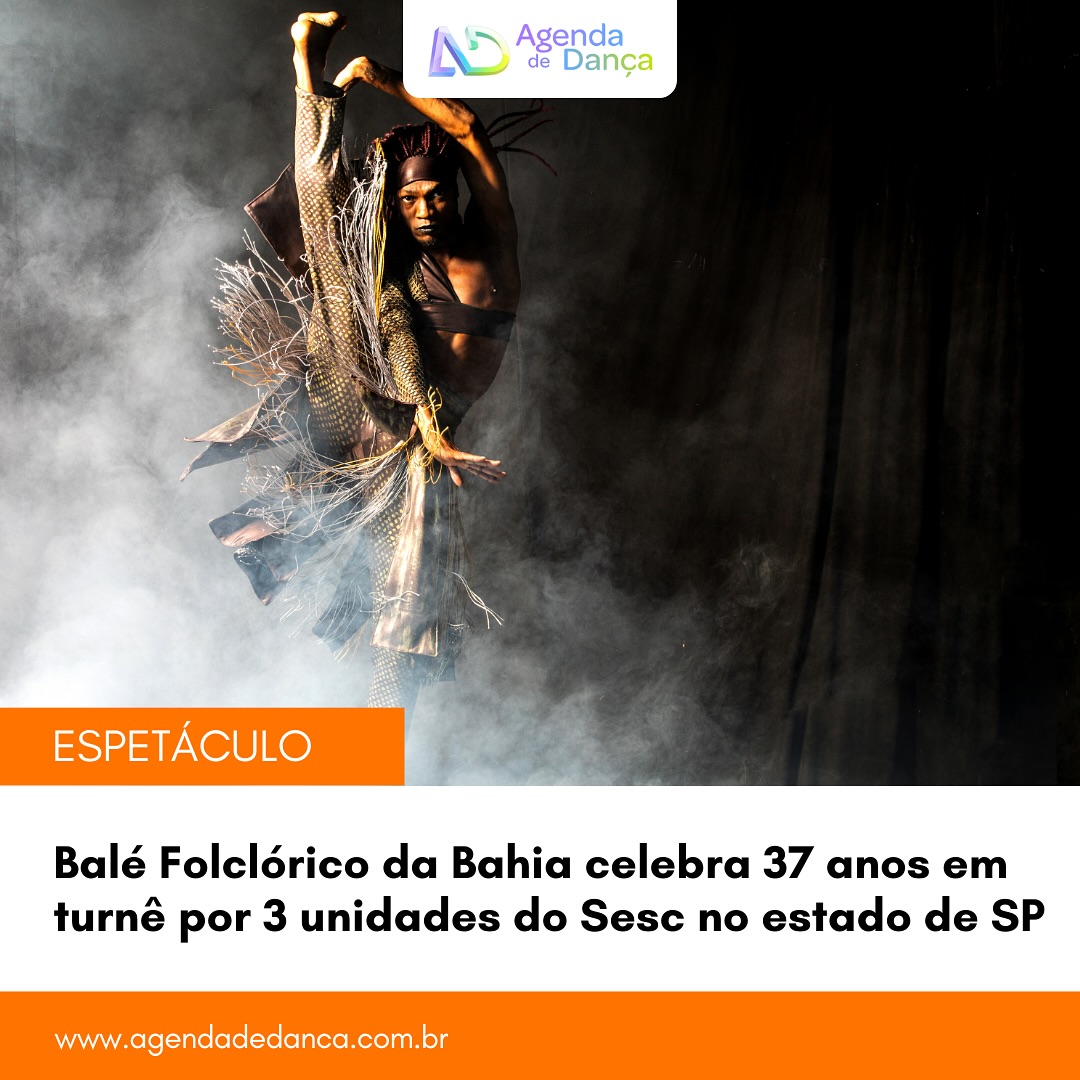 Balé Folclórico da Bahia (@bfdabahia) dá continuidade à sua turnê nacional, que celebra os 37 anos da companhia, e aporta em São Paulo com o espetáculo O Balé Que Você Não Vê, abrindo a turnê paulista em Campinas na Bienal SESC de Dança, nos dias 25 e 26/09; e seguirá para o Sesc Pinheiros (dia 28/09), em Franca (dia 01/10). O BFB chega ainda a Florianópolis (17/10), Goiânia (22/10), Porto Alegre (28/10) e Novo Hamburgo (30/10).

+ informações em meu site - agendadedanca.com.br (link na bio) 

Crédito da foto: Celia Santos

#agendadedanca #anotanaagenda #dicasdedanca #balefolcloricodabahia #bfdabahia #sesc