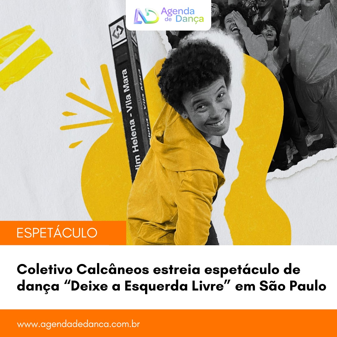 O Coletivo Calcâneos (@coletivocalcaneos) iniciou a temporada de estreia do espetáculo “Deixe a Esquerda Livre”, que percorre espaços públicos de São Paulo promovendo encontros entre o corpo, o território e a memória das periferias e conta com sessões gratuitas e tradução em LIBRAS.

+ informações em meu site - agendadedanca.com.br (link na bio) 

Crédito da arte: Felipe Pardini 
 
#agendadedanca #anotanaagenda #dicasdedanca #coletivocalcaneos