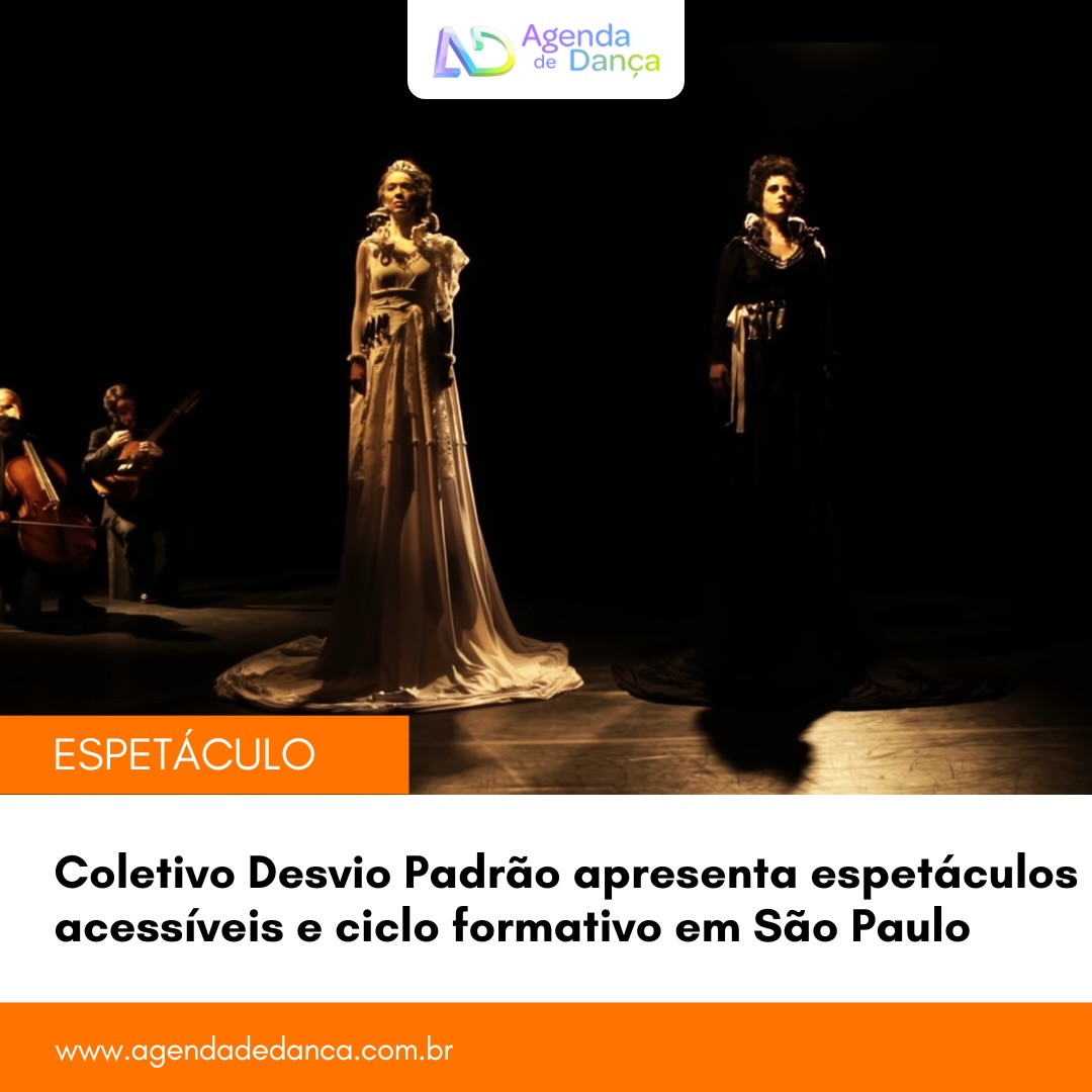 Coletivo Desvio Padrão (@desviopadraocoletivo) realiza, entre os dias 9 e 11 de junho, uma programação que integra arte e acessibilidade em diferentes espaços do centro de São Paulo. Com apresentações dos espetáculos “Só se fechar os olhos” e “Para além do gesto”, além de oficinas e seminários gratuitos, o projeto investiga a audiodescrição e a Língua Brasileira de Sinais como linguagens criativas nas artes da cena.

+ informações em meu site - agendadedanca.com.br (link na bio) 

Crédito da foto: Thamires Mulatinho

#agendadedanca #anotanaagenda #dicasdedanca #coletivodesviopadrao