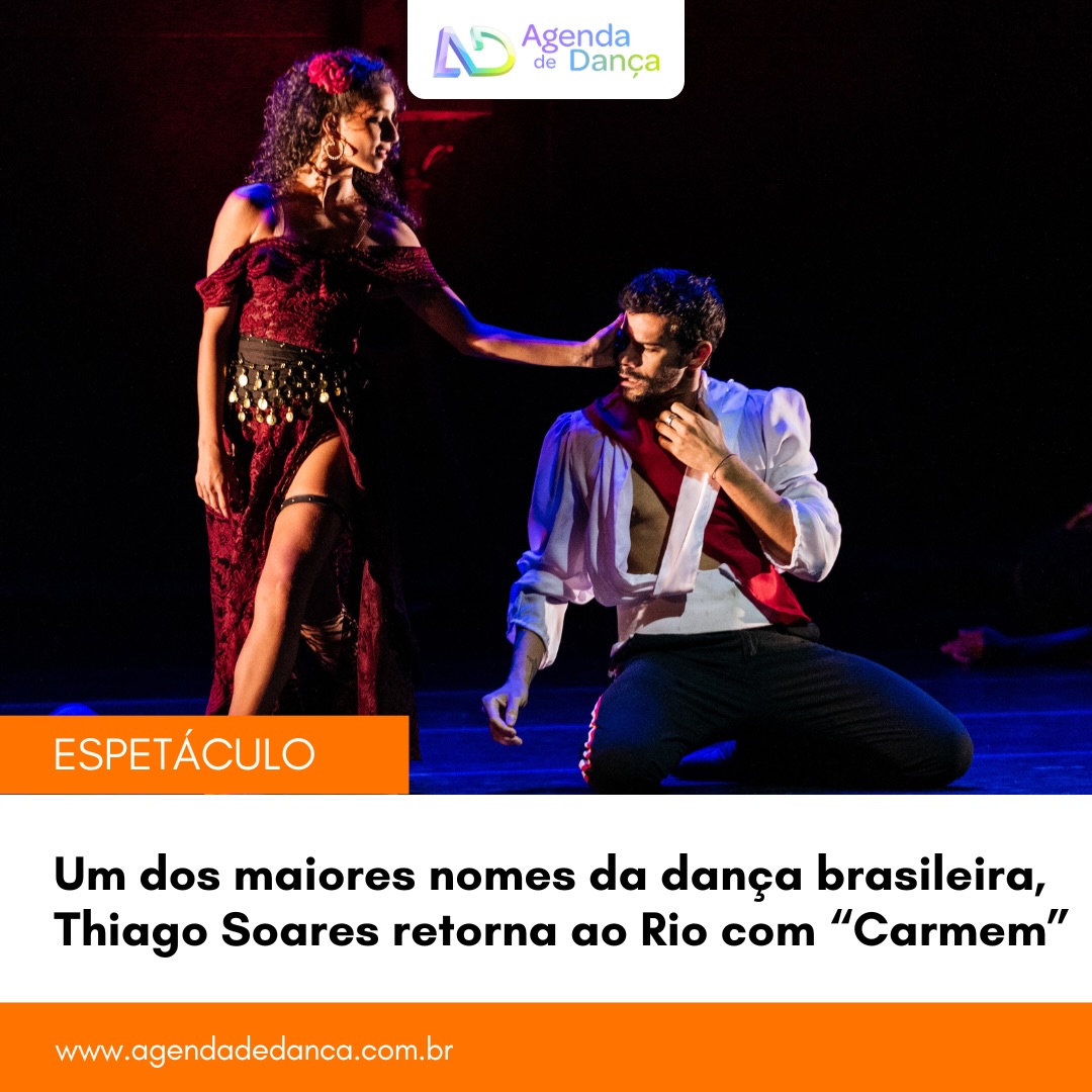 Cia. de Dança Thiago Soares (@ciathiagosoares) apresenta, de 16 a 19 de setembro, no Teatro Multiplan (Rio de Janeiro), sua releitura latino-americana do clássico de Georges Bizet, Carmem. Sasha De Sola, primeira bailarina do San Francisco Ballet, fará sua estreia no Brasil como convidada especial das sessões de 17 e 19, às 20h.

+ informações em meu site - agendadedanca.com.br (link na bio)

Crédito da foto: Cainã Dittrich 

#agendadedanca #anotanaagenda #dicasdedanca #ciadedancathiagosoares #thiagosoares