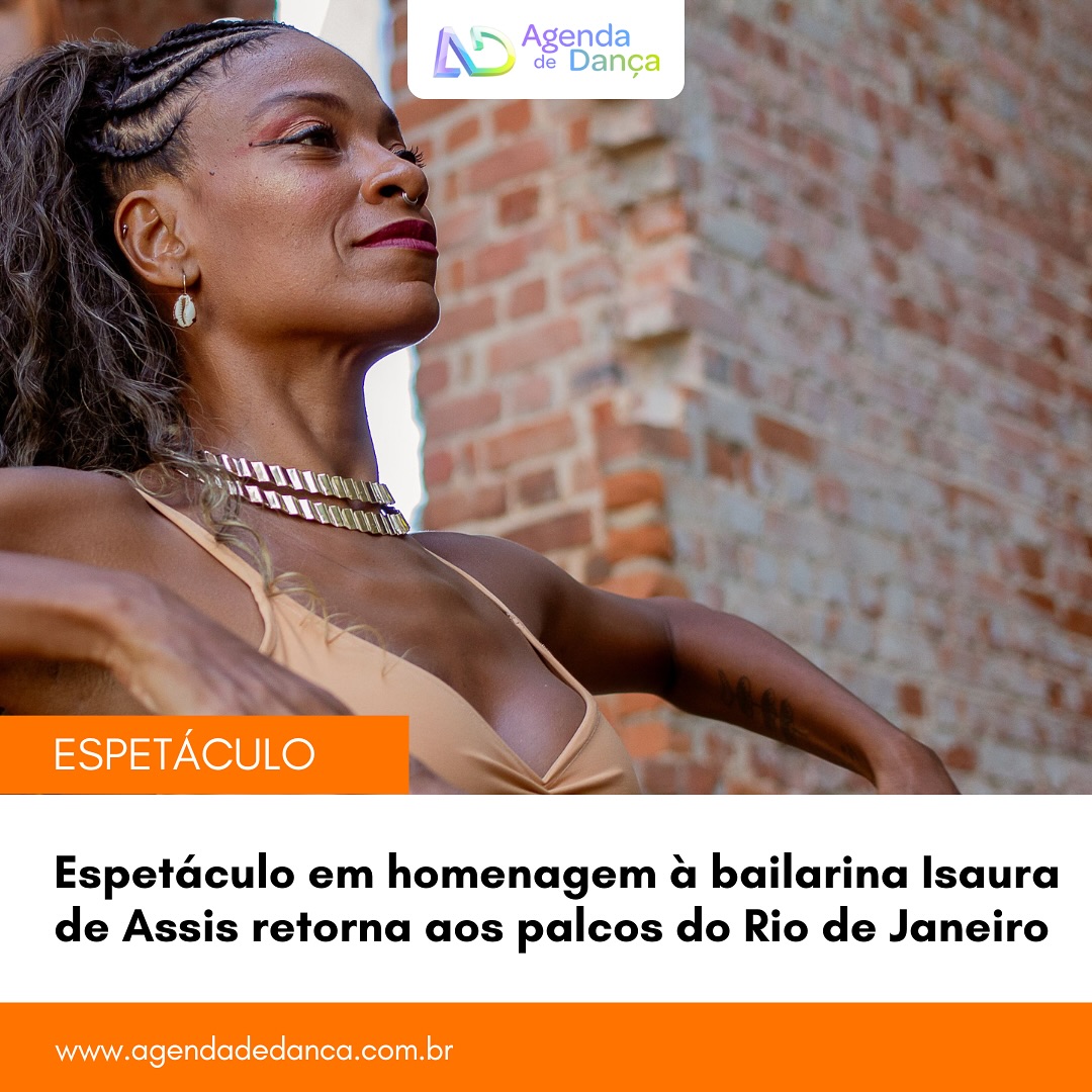 Isaura, retorna aos palcos do Rio para uma curtíssima temporada, com 03 apresentações gratuitas: dia 02 de maio, no Museu da História e da Cultura Afro-Brasileira e nos dias 03 e 04 de maio, no Centro Coreográfico do Rio de Janeiro.

+ informações em meu site - agendadedanca.com.br (link na bio) 

Crédito da foto: Natalia Anjos

#agendadedanca #anotanaagenda #dicasdedanca #isaura #espetaculodedanca #espetaculo #dança