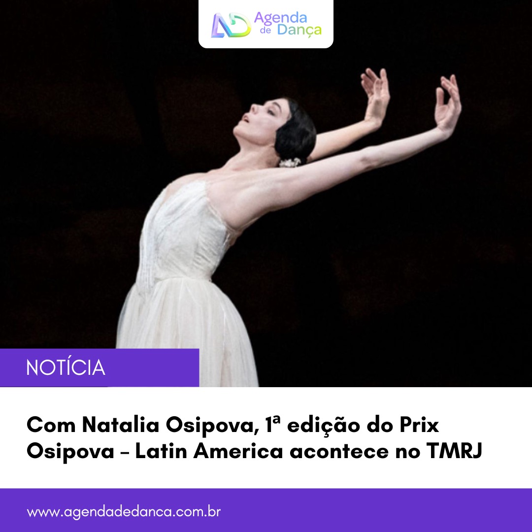 O Conservatório Dança e Arte e Anna Koblova realizam a primeira edição do Prix Osipova – Latin America (@prixosipova), nos dias 27 e 28 de abril, no Theatro Municipal do Rio de Janeiro (@theatromunicipalrj), com a presença inédita da maior estrela da dança mundial, Natalia Osipova, primeira bailarina do Royal Ballet, em Londres, ao lado de jurados de grande renome internacional.

As inscrições são gratuitas para bailarinos entre 15 e 26 anos e podem ser feitas até o dia 25/03.

+ informações e link de inscrição em meu site - www.agendadedanca.com.br (link na bio) 

Crédito da foto: Divulgação

#agendadedanca #anotanaagenda #dicasdedanca #prixosipova #nataliaosipova #tmrj