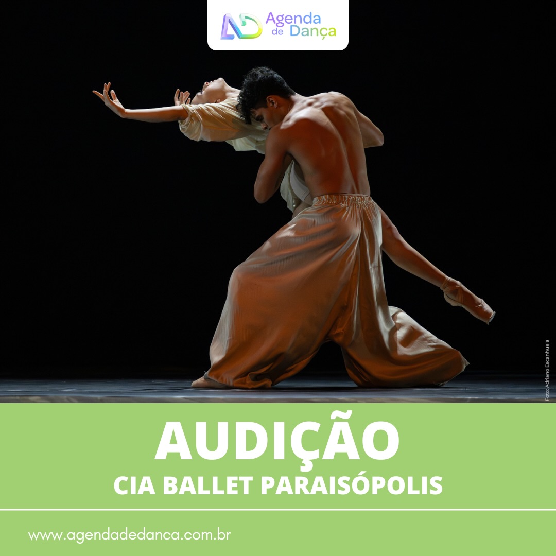 A Cia Ballet Paraisópolis (@ciaballetparaisopolis) realizará uma audição para bailarinos profissionais (é obrigatório possuir DRT) com idade a partir de 18 anos com técnica em Balé Clássico e Dança Contemporânea. As inscrições vão até o dia 18/06/2026.

+ informações e link de inscrição em meu site - www.agendadedanca.com.br (link na bio) 

Crédito da foto: Adriano Escanhuela
Cena de Desiderium

#agendadedanca #anotanaagenda #dicasdedanca #balletparaisopolis #audicao